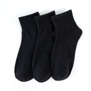 3pairs Solid Ankle Socks